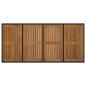 Preview: 9-teiliges Garten Esszimmer Set Schwarzes Poly-Rattan Akazie, Stapelbare Gartenstühle mit Kissen 2 Stück Schwarz Poly-Rattan