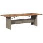 Preview: Garten Essgruppe 9 stk. Grau und Braun Poly-Rattan