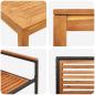 Preview: 5-teiliges Garten Esszimmer Set Schwarzes Poly Rattan Akazie, Stapelbare Gartenstühle mit Kissen 2 Stück Schwarzes Poly Rattan