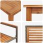 Preview: 9-teiliges Garten Esszimmer Set Grau Poly Rattan Akazie, Stapelbare Gartenstühle mit Kissen 2 Stk Grau Poly Rattan