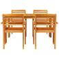 Preview: Garten Essgruppe 5 pcs Braun Massivholz Akazie