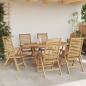 Preview: Gartenstühle Faltbar 6 Stück Massivholz Teak, Gartenstühle 2 Stück Massivholz Teak