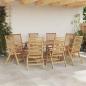Preview: Gartenstühle Faltbar 8 pcs Massivholz Teak, Gartenstühle 2 pcs Massivholz Teak