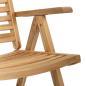 Preview: Gartenstühle Faltbar 8 pcs Massivholz Teak, Gartenstühle 2 pcs Massivholz Teak