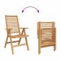 Preview: Gartenstühle Faltbar 8 pcs Massivholz Teak, Gartenstühle 2 pcs Massivholz Teak
