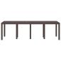 Preview: Gartentisch Braun 250x100x73 cm Poly Rattan, Gartentisch Braun 100x100x73 cm Poly Rattan, Gartentisch Braun 150x100x73 cm Poly Rattan
