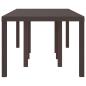 Preview: Gartentisch Braun 250x100x73 cm Poly Rattan, Gartentisch Braun 100x100x73 cm Poly Rattan, Gartentisch Braun 150x100x73 cm Poly Rattan