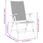 Preview: Garten Essgruppe 9 pcs Anthrazit Stahl