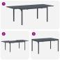 Preview: Garten Essgruppe 9 pcs Anthrazit Stahl