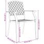 Preview: Garten Essgruppe 9 pcs Anthrazit Stahl