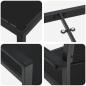 Preview: 3-teiliges Garten-Esszimmer-Set Schwarz Poly-Rattan
