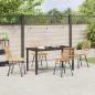 Preview: 5-teiliges Garten-Essplatz-Set braun Poly Rattan