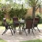 Preview: ARDEBO.de - 5-teiliges Garten-Esszimmer-Set Braunes Poly-Rattan