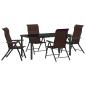 Preview: 5-teiliges Garten-Esszimmer-Set Braun Poly-Rattan