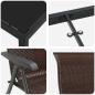 Preview: 5-teiliges Garten-Esszimmer-Set Braun Poly-Rattan