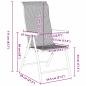 Preview: 5-teiliges Garten-Esszimmer-Set Braun Poly-Rattan