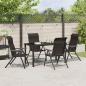 Preview: 5-teiliges Garten-Ess-Set Schwarz Poly-Rattan