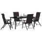 Preview: 5-teiliges Garten-Ess-Set Schwarz Poly-Rattan