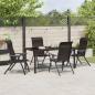 Preview: 5-teiliges Garten-Ess-Set Schwarz Poly-Rattan