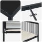 Preview: 5-teiliges Garten-Esszimmer-Set mit Kissen - Schwarzer Poly-Rattan