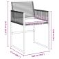 Preview: 5-teiliges Garten-Esszimmer-Set mit Kissen - Schwarzer Poly-Rattan