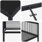 Preview: 5-teiliges Garten-Essmöbelset Schwarz Poly-Rattan