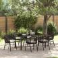 Preview: ARDEBO.de - 7-teiliges Garten-Essgruppe Braun Poly Rattan
