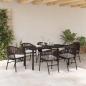 Preview: 7-teiliges Garten-Essgruppe Braun Poly Rattan