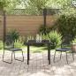 Preview: 3-teiliges Garten-Esstisch-Set Schwarz Poly-Rattan