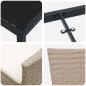 Preview: 5-teiliges Garten-Ess-Set mit Kissen Beige Poly-Rattan