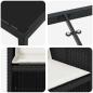 Preview: Garten Essgruppe mit Kissen 5 pcs Schwarz Poly-Rattan