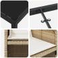 Preview: 5-teiliges Garten Essset mit Kissen Beige Poly-Rattan