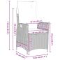 Preview: 5-teiliges Garten-Dining-Set mit Kissen Schwarz Poly-Rattan