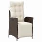 Preview: 7-teiliges Garten-Essensemble Braun Poly-Rattan