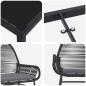 Preview: Garten Essgruppe mit Kissen 5 pcs Schwarz Poly-Rattan