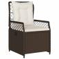 Preview: Garten Essgruppe 9 pcs Braun Poly-Rattan