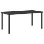 Preview: 7-teiliges Garten-Dining-Set mit Kissen - Schwarzes Poly-Rattan