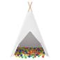 Preview: Kinder Teepee Zelt mit Tasche Pfirsich & Spielbälle Haut Weiß