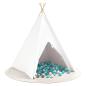 Preview: Kinder-Teepee Zelt mit Tasche Pfirsich & Spielbälle Haut Weiß