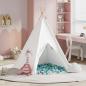 Preview: Kinder-Teepee Zelt mit Tasche Pfirsich & Spielbälle Haut Weiß