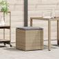 Preview: ARDEBO.de - Außenlagerbox Beige Synthetisches Rattan Mittel Außenlagerbox