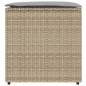 Preview: Außenlagerbox Beige Synthetisches Rattan Mittel Außenlagerbox