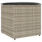 Preview: Outdoor Speicherbox Hellgrau und Dunkelgrau Synthetisches Rattan