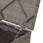 Preview: Aufbewahrungsbox Grau und Marineblau Rattan und Polsterstoff Mittel