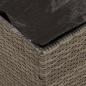 Preview: Aufbewahrungsbox Grau und Marineblau Rattan und Polsterstoff Mittel
