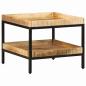 Preview: ARDEBO.de - Beistelltisch 55x55x45 cm Massivholz Grobes Mango