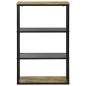 Preview: Bücherregal 70x35x110 cm Massivholz Grob Mango