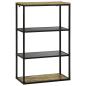 Preview: Bücherregal 70x35x110 cm Massivholz Grob Mango