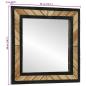 Preview: Spiegel 2 Stück 50x2x50 cm Massivholz Akazie