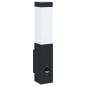 Preview: Außenwandlampe mit Sensor Schwarz Edelstahl IP44
